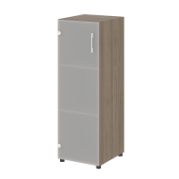 Шкаф средний узкий левый (1 средний фасад стекло) Yalta LT.SU-2.4 L/R вяз благородный